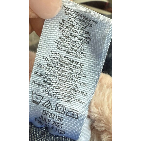 Daisy Fuentes Baby Girl 18M Denim Floral Embroidered Faux Fur Collar Jean Jacket - Picture 6 of 9